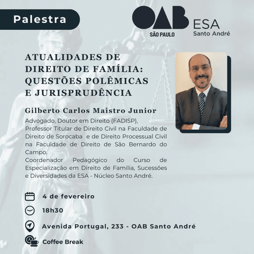 ESA Santo André: Palestra Atualidades do Direito de Família