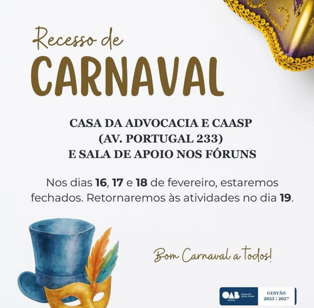 Recesso de Carnaval