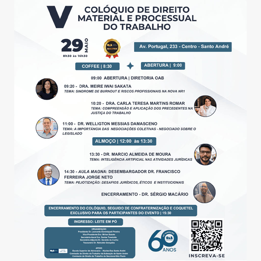 V Colóquio de Direito Material e Processual do Trabalho