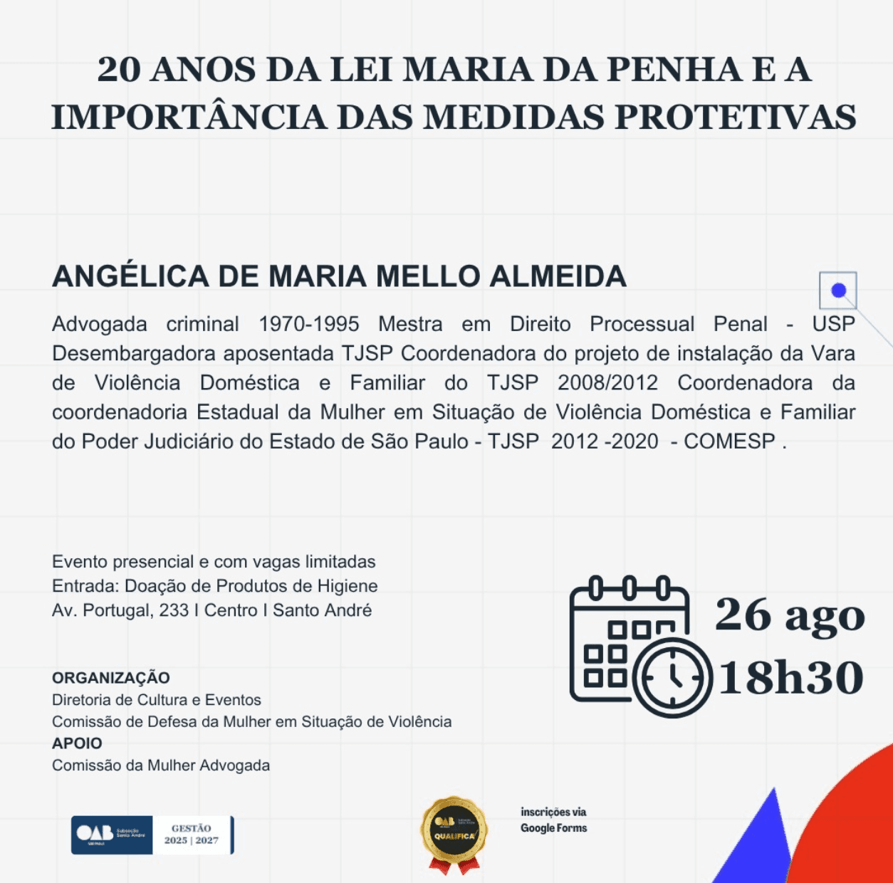 20 anos da Lei Maria da Penha e a importância das medidas protetivas