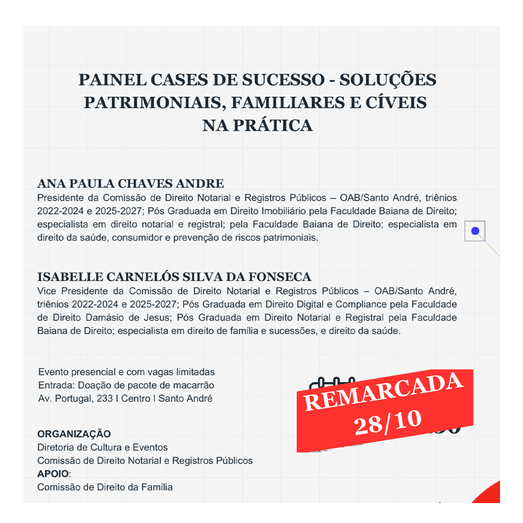 Painel cases de sucesso - soluções patrimoniais, familiares e cíveis na práticas