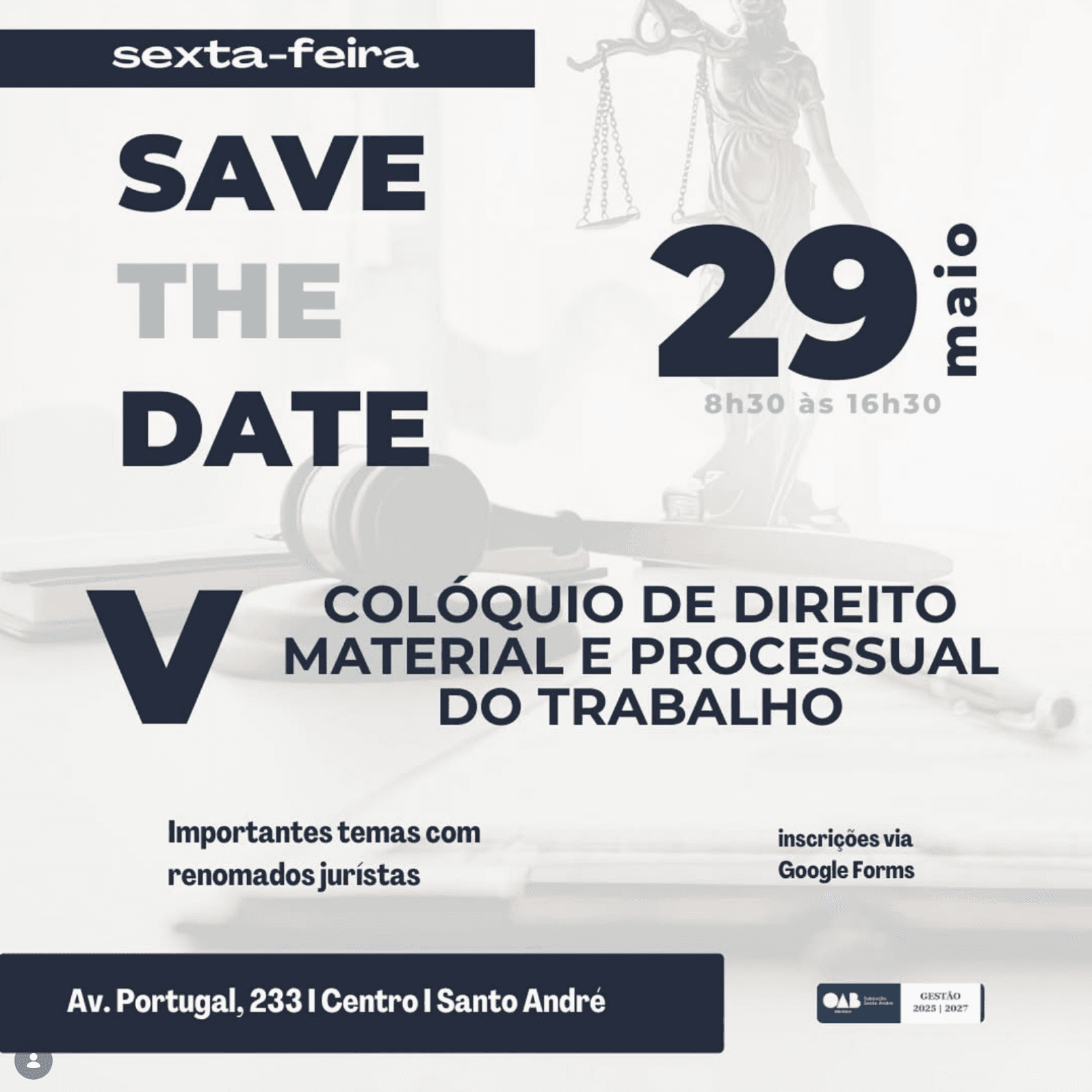 V Colóquio de Direito Material e Processual do Trabalho