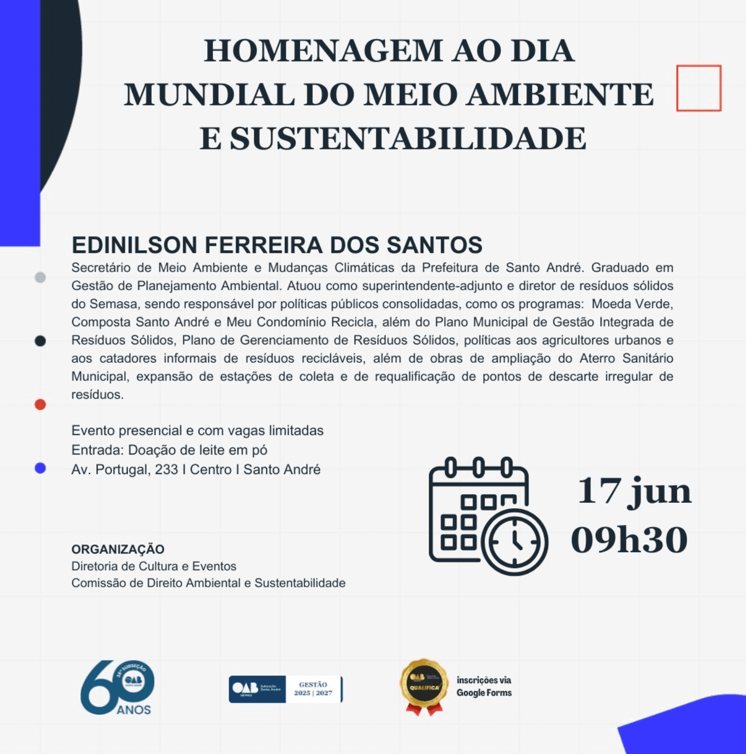 Homenagem ao Dia Mundial do Meio Ambiente e Sustentabilidade