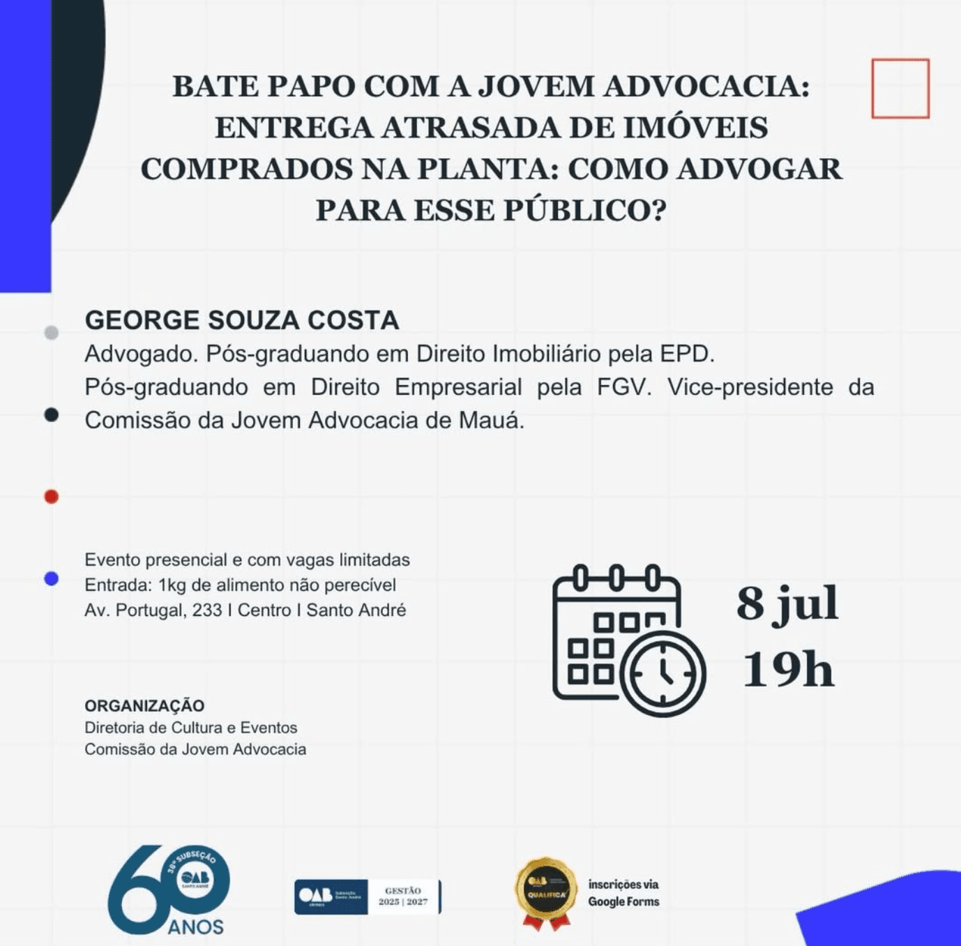 Bate Papo com a Jovem Advocacia: Entrega atrasada de imóveis comprados na planta: como advogar para esse público?