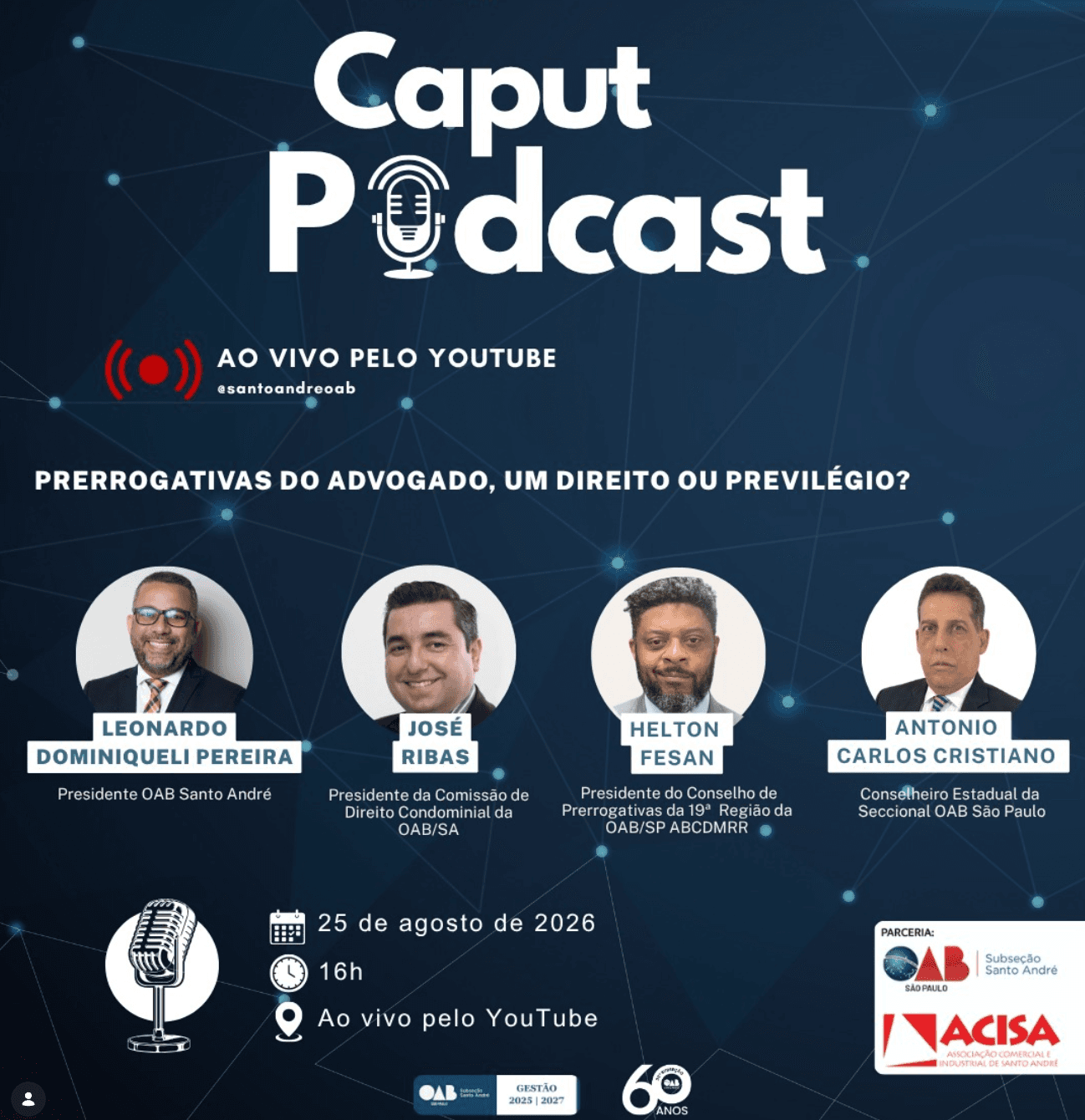 🎙️ Caput Podcast: PRERROGATIVAS DO ADVOGADO, UM DIREITO OU PREVILÉGIO?